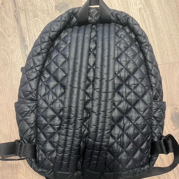 New! Black Quilted City Backpack by MZ Wallace! With pouch! New! - Picture 2 of 8